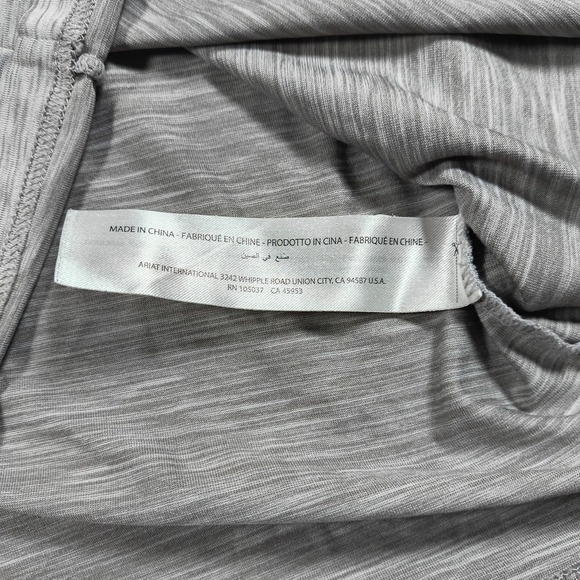Ariat Laguna Shirt Womens Medium Gray Tek V Neck Short Sleeve Performance - Picture 5 of 9